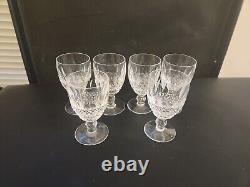 Waterford Crystal Colleen Claret Wine Glass Handcrafted in Ireland 4 OZ SET OF 6