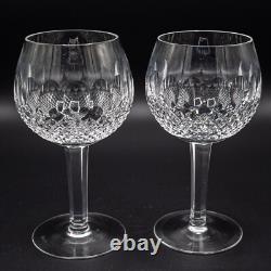 Waterford Crystal Colleen Oversize Wine Goblet Glass 7 5/8 Pair