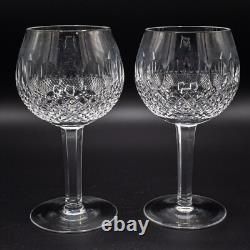 Waterford Crystal Colleen Oversize Wine Goblet Glass 7 5/8 Pair
