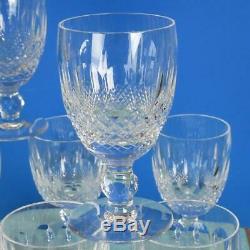 Waterford Crystal Colleen Pattern 8 Claret Wine Glasses 4¾ inches