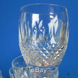 Waterford Crystal Colleen Pattern 8 Claret Wine Glasses 4¾ inches