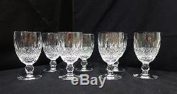 Waterford Crystal Colleen Red Wine Goblet 4 3/4 Set of 7 Fine Dinning A213