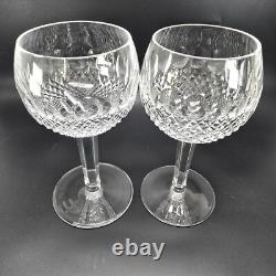 Waterford Crystal Colleen Short Stem Oversize Wine Glasses 7.75 Set of 2 JJ3819