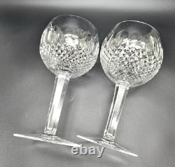 Waterford Crystal Colleen Short Stem Oversize Wine Glasses 7.75 Set of 2 JJ3819