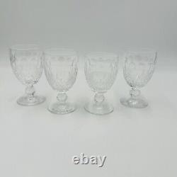 Waterford Crystal Colleen Short Stem Wine 3 Oz Set 4 Wine Glasses 5in Vintage