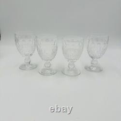 Waterford Crystal Colleen Short Stem Wine 3 Oz Set 4 Wine Glasses 5in Vintage