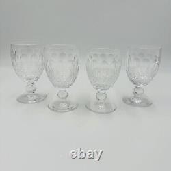 Waterford Crystal Colleen Short Stem Wine 3 Oz Set 4 Wine Glasses 5in Vintage