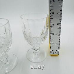 Waterford Crystal Colleen Short Stem Wine 3 Oz Set 4 Wine Glasses 5in Vintage