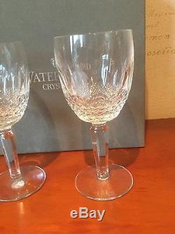 Waterford Crystal Colleen Tall Water/large Wine Glasses Boxed