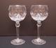 Waterford Crystal Curraghmore Balloon Hock Wine Set 2 Glasses Oversized Goblet