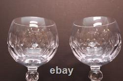 Waterford Crystal Curraghmore Balloon Hock Wine Set 2 Glasses Oversized Goblet