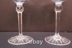 Waterford Crystal Curraghmore Balloon Hock Wine Set 2 Glasses Oversized Goblet
