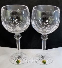 Waterford Crystal Curraghmore Balloon Wine Set of 2 Glasses #1050298 Box tags