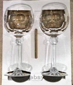 Waterford Crystal Curraghmore Balloon Wine Set of 2 Glasses #1050298 Box tags