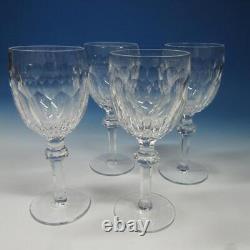 Waterford Crystal Curraghmore Cut Set of 4 Claret Wine Glasses 7 1/8 inch