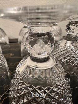 Waterford Crystal Cut Wine Glass 11 Set #2 Clear Glasses Signed Excellent Rare