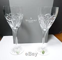 Waterford Crystal DOLMEN Claret Wine Glasses, Pair, New in Box