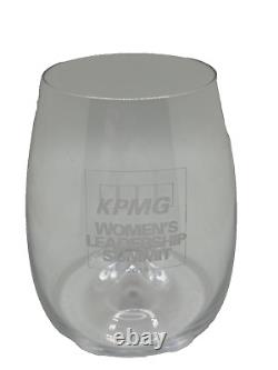 Waterford Crystal ELEGANCE OPTIC STEMLESS KPMG Wine Glasses 1058841 Set of 2