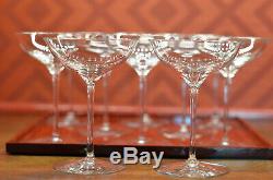 Waterford Crystal Elegance Champagne Belle Coupe Glasses Set of 10 Pristine