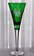 Waterford Crystal Emerald Snowflake Wishes Courage Wine Champagne Flute New