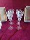 Waterford Crystal Fluted Wine Glasses 9 1/2 Set Of 6