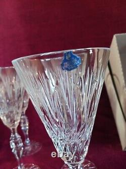 Waterford Crystal Fluted Wine Glasses 9 1/2 Set Of 6