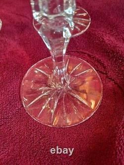 Waterford Crystal Fluted Wine Glasses 9 1/2 Set Of 6