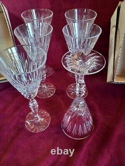 Waterford Crystal Fluted Wine Glasses 9 1/2 Set Of 6