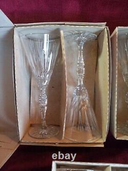 Waterford Crystal Fluted Wine Glasses 9 1/2 Set Of 6