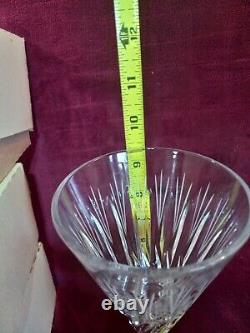 Waterford Crystal Fluted Wine Glasses 9 1/2 Set Of 6