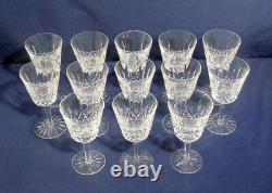 Waterford Crystal Glass Lismore 16 Claret Wine Goblets Glasses 5-7/8 x 3