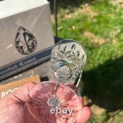 Waterford Crystal Glasses Set Of 6 Clear Glass Drinkware Barware In Original Box