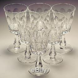 Waterford Crystal Glencree Six Large Wine / Water Goblets Firsts Signed