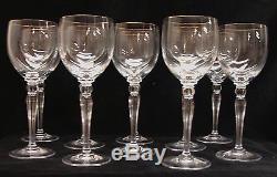 Waterford Crystal Goblets Wine Glasses CARLETON Set of 10