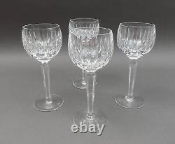 Waterford Crystal Ireland Eileen Hock Wine Glasses 7 3/8 Set Of 4