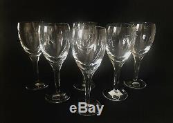 Waterford Crystal John Rocha'GEO' 21cm Wine Glasses x 6 Signed Discontinued