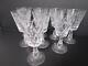 Waterford Crystal KINSALE 6 Wine Claret Set Of 8 Early Mark Made In Ireland