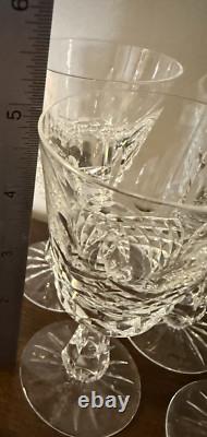 Waterford Crystal Kenmare Port / Cognac 5 Wine Glasses Set Of 6 Discontinued