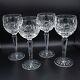 Waterford Crystal Kenmare Wine Hock Glasses 7 3/8 Set of 4 FREE USA SHIPPING