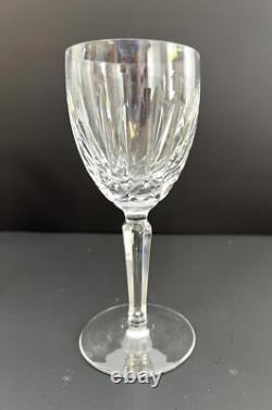 Waterford Crystal Kildare Claret Wine Glasses Plain Base 6.75 Inch Set of 4