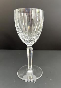 Waterford Crystal Kildare Claret Wine Glasses Plain Base 6.75 Inch Set of 4