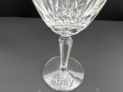 Waterford Crystal Kildare Claret Wine Glasses Plain Base 6.75 Inch Set of 4