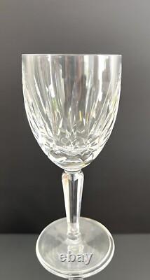 Waterford Crystal Kildare Claret Wine Glasses Plain Base 6.75 Inch Set of 4