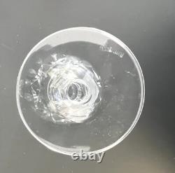 Waterford Crystal Kildare Claret Wine Glasses Plain Base 6.75 Inch Set of 4