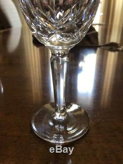 Waterford Crystal Kildare Claret Wine Glasses Set Of 10 6 1/2 Tall