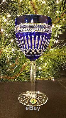 Waterford Crystal LANGUAGE of JEWELS SERENITY Sapphire Goblet Clarendon Cobalt