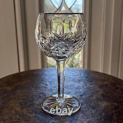 Waterford Crystal LISMORE 7 Balloon Wine Glass Platinum Rim 8 Oz Never Used