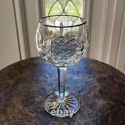 Waterford Crystal LISMORE 7 Balloon Wine Glass Platinum Rim 8 Oz Never Used