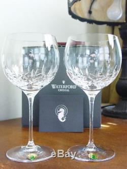 Waterford Crystal LISMORE ESSENCE Balloon Wine Glasses (2)- NEW