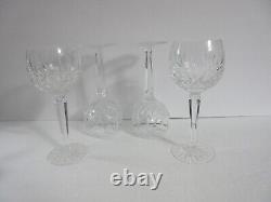 Waterford Crystal LISMORE HOCK Wine Glass Set of 4 IRELAND 7 3/8 Glasses